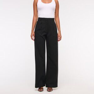 A&F Sloane Black Tailored Wide Leg Pants (sz 8)